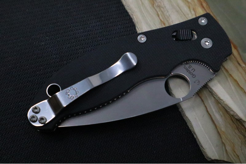 Spyderco Manix 2 - Black G10 / Satin CPM-S30V Blade - Northwest Knives