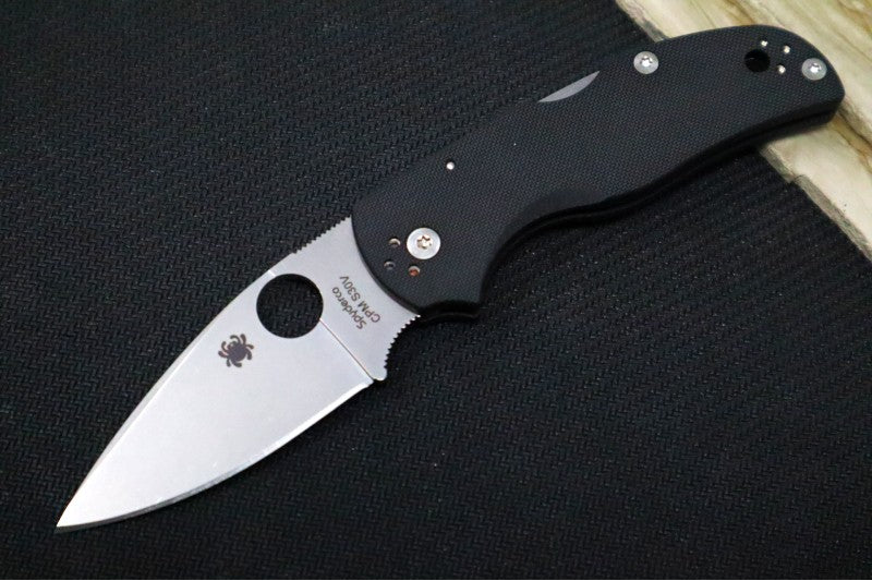 Spyderco Native 5 Knife With Black Handle & Satin Blade | Northwest Knives