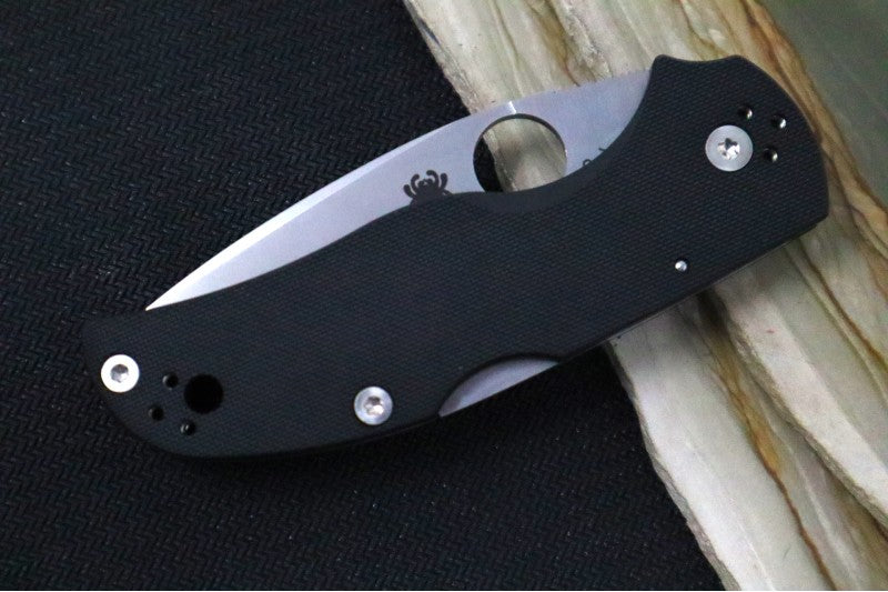 Black Ergonomic Handle Knife With Stainless Liners | 2.95" Drop Point Blade In a Satin Finish | Northwest Knives