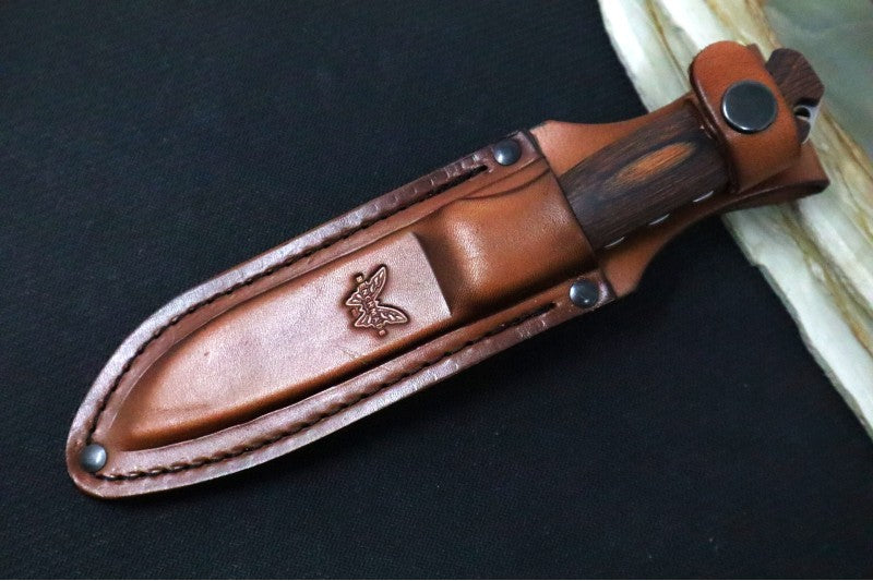 Benchmade 15002 Saddle Mountain Skinner - CPM S30V Satin Blade / Stabilized Wood Handle - Northwest Knives