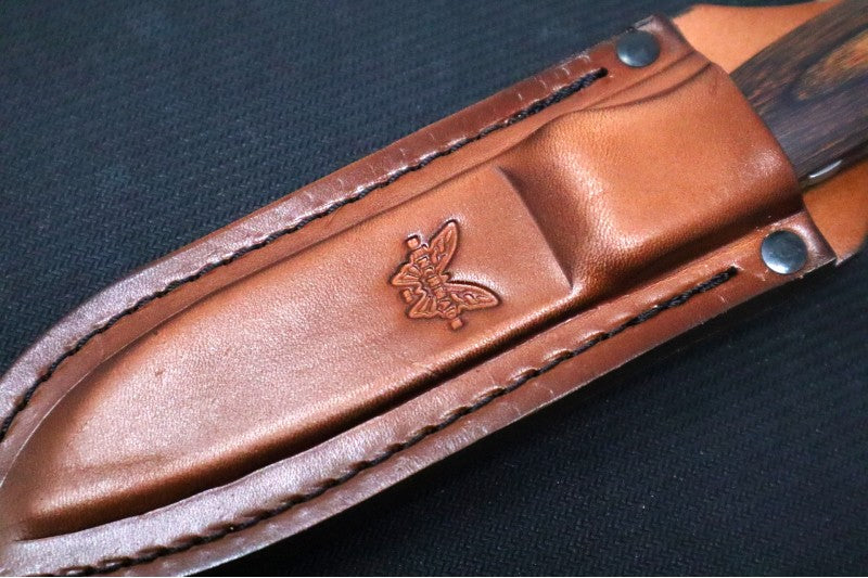 Benchmade 15002 Saddle Mountain Skinner - CPM S30V Satin Blade / Stabilized Wood Handle - Northwest Knives