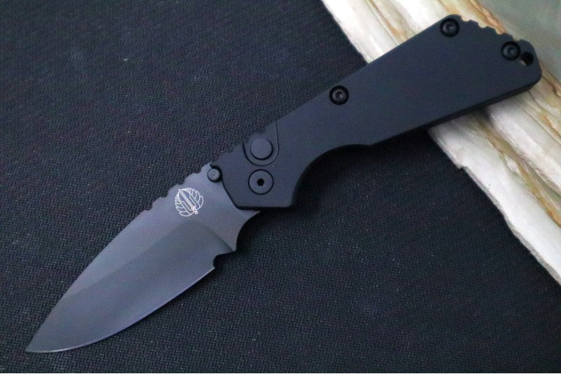 Pro Tech Strider SnG - Black Aluminum Handle / Black Blade 2403 - Northwest Knives