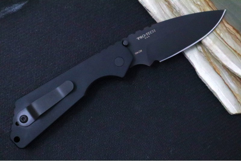 Pro Tech Strider SnG - Black Aluminum Handle / Black Blade 2403