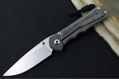 Chris Reeve Knives Large Inkosi LEFT HAND - Drop Point - Black Micarta