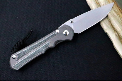 Chris Reeve Knives Large Inkosi LEFT HAND - Drop Point - Black Micarta