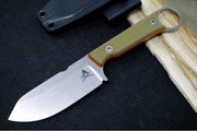 White River Knives 3.5" Firecraft  - CPM-S35VN Steel / Orange & OD Green Textured G-10 Handle WRFC3.5-PRO-TGO - Northwest Knives