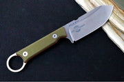 White River Knives 3.5" Firecraft  - CPM-S35VN Steel / Orange & OD Green Textured G-10 Handle WRFC3.5-PRO-TGO - Northwest Knives