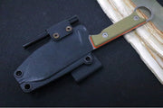 White River Knives 3.5" Firecraft  - CPM-S35VN Steel / Orange & OD Green Textured G-10 Handle WRFC3.5-PRO-TGO - Northwest Knives