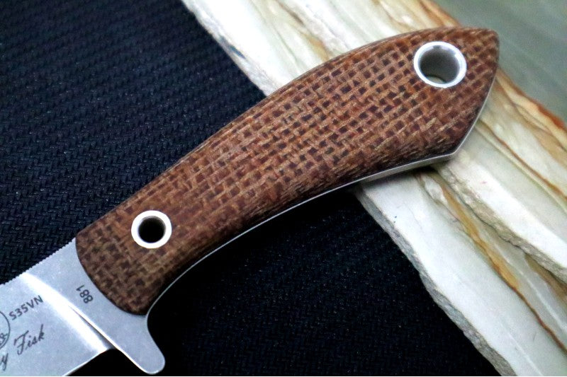 White River Knives Sendero Pack - Natural Micarta Handle / CPM-S35VN WRJF-PAC-BNA