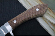 White River Knives Sendero Classic Hunter - Natural Burlap Micarta Handle / CPM-S35VN Steel - Northwest Knives