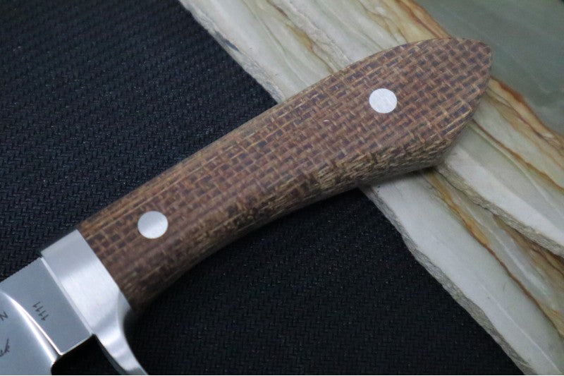 White River Knives Sendero Classic Hunter - Natural Burlap Micarta Handle / CPM-S35VN Steel