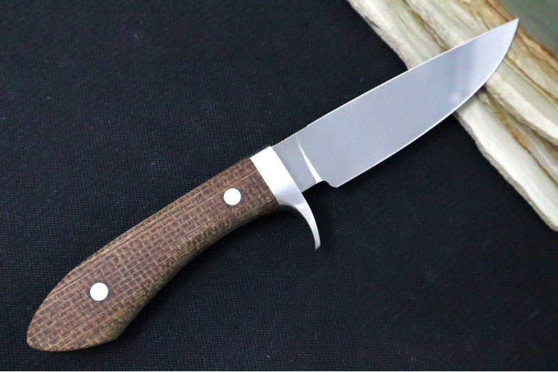 White River Knives Sendero Classic Hunter - Natural Burlap Micarta Handle / CPM-S35VN Steel