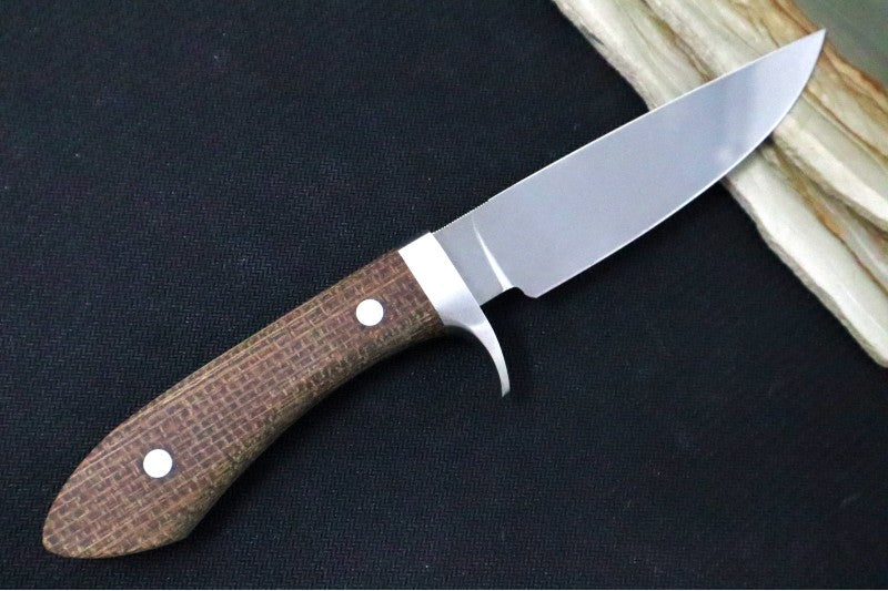 White River Knives Sendero Classic Hunter - Natural Burlap Micarta Handle / CPM-S35VN Steel - Northwest Knives
