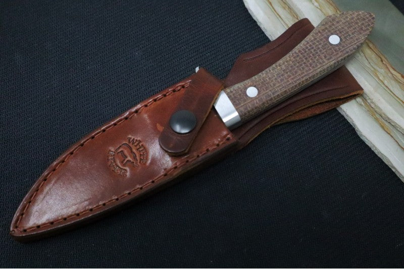 White River Knives Sendero Classic Hunter - Natural Burlap Micarta Handle / CPM-S35VN Steel