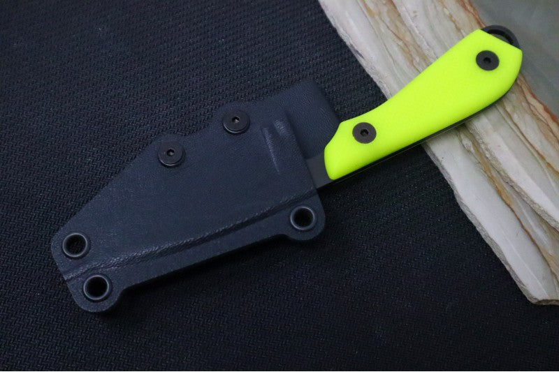 White River Knives Backpacker Pro - Hi-Vis G10 Handle / CPM-S35VN / Black IonBond Coating WRM1-THV-CBI - Northwest Knives