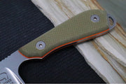 White River Knives Backpacker Pro - CPM-S35VN Steel / Orange & OD Green G10 Handle WRM1-TGO - Northwest Knives