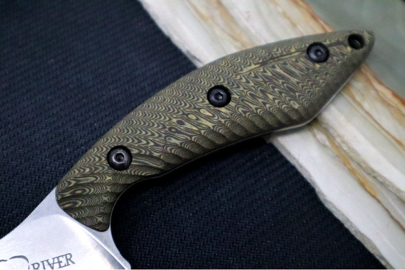 White River Step-Up Fillet 8" - Maple & Black Richlite Handle / CPM-S35VN steel WRSUF8-RMB