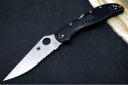 Spyderco Stretch 2 XL Lightweight - Black FRN Handle / Satin Partial Serrated Blade / VG-10 Steel - C258PSBK - Northwest Knives