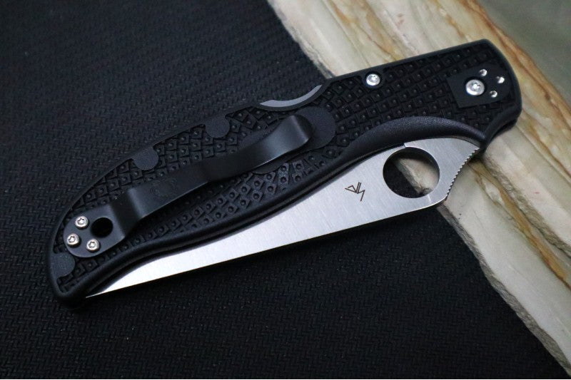Spyderco Stretch 2 XL Lightweight - Black FRN Handle / Satin Partial Serrated Blade / VG-10 Steel - C258PSBK - Northwest Knives