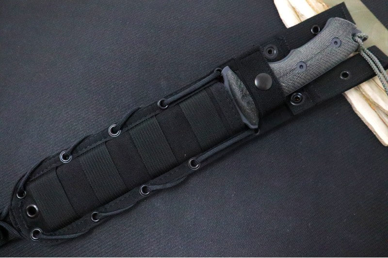 Chris Reeve Knives Green Beret 7" Fixed Blade - Plain Edge Blade - Black GB7-1000