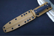 Spartan Blades V-14 Fixed Blade - FDE Blade / Black Handle Scales / FDE Kydex Sheath SB27DEBKKYTN - Northwest Knives