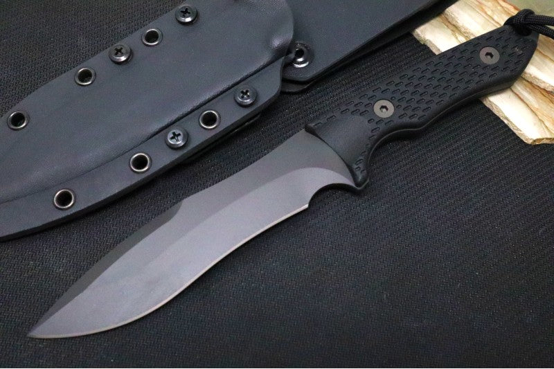Spartan Blades Ronin Shinto Fixed Blade - Black CPM-S45VN Blade / Black Micarta Handle / Black Kydex Sheath SB47BKBKKYBK - Northwest Knives