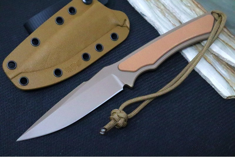 Spartan Blades Phrike Fixed Blade - Flat Dark Earth Blade / Tan G10 Handle / Tan Kydex Sheath SB17DETNKYTN