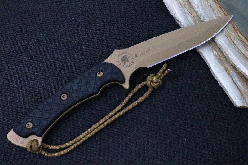 Spartan Blades ARES Fixed Blade - Flat Dark Earth Blade & Black Micarta Handle