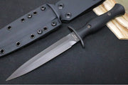 Spartan Blades Harsey Fixed Blade - Black Dagger Blade / Black Kydex Sheath SB49BKBKKYBK - Northwest Knives