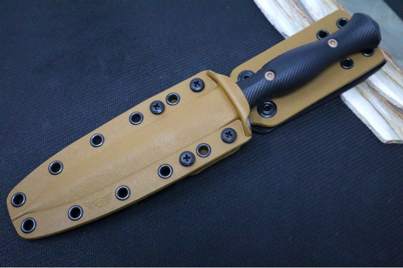 Spartan Blades Harsey Fixed Blade - FDE Dagger Blade / FDE Kydex Sheath SB49DEBKKYTN