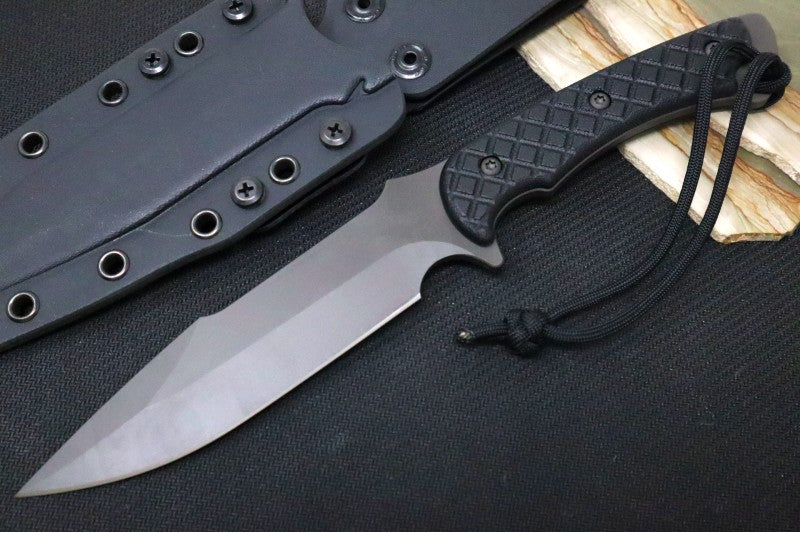 Spartan Blades Horkos Fixed Blade - Black Blade / Black Micarta Handle / Black Kydex Retention Sheath SB4BKBKKYBK - Northwest Knives
