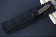 Spartan Blades Horkos Fixed Blade - Black Blade / Green Micarta Handle / Black Nylon Retention Sheath SB4BKGRNLBK - Northwest Knives