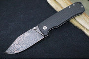 Boker Tiger Damascus - Chad Nichols Intrepid Damascus Blade / Burlap Micarta Handle Scales 111103DAM - Northwest Knives