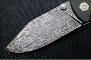 Boker Tiger Damascus - Chad Nichols Intrepid Damascus Blade / Burlap Micarta Handle Scales 111103DAM - Northwest Knives