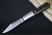 Boker Barlow M4 Sherman Damascus - Chad Nichols Ladder Damascus / Brown Burlap Micarta Handle 110038DAM - Northwest Knives