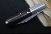 Boker Barlow M4 Sherman Damascus - Chad Nichols Ladder Damascus / Brown Burlap Micarta Handle 110038DAM - Northwest Knives