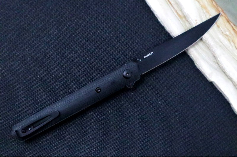 Boker Plus Kwaiken Air Mini Flipper - G-10 Handle Inlays / Black Blade / VG-10 Steel 01BO329