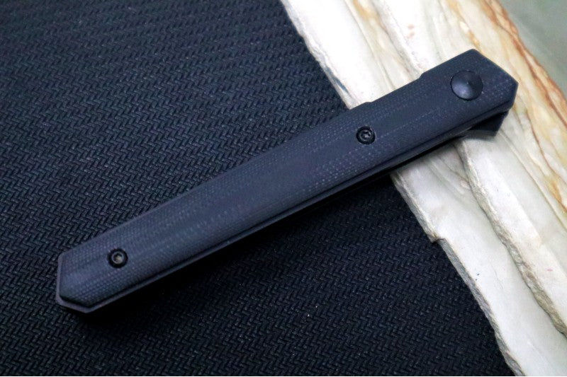 Boker Plus Kwaiken Air Mini Flipper - G-10 Handle Inlays / Black Blade / VG-10 Steel 01BO329