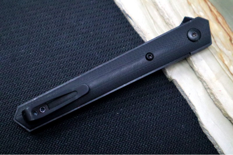 Boker Plus Kwaiken Air Mini Flipper - G-10 Handle Inlays / Black Blade / VG-10 Steel 01BO329