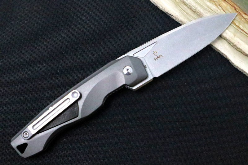 Boker Plus Aluma - Drop Point Blade / D2 Steel / Noble Wood & Aluminum Handle 01BO463