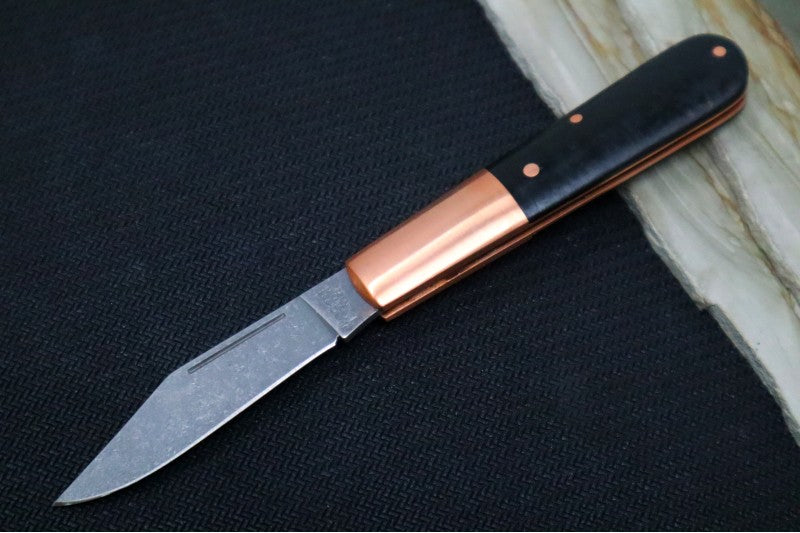 Boker Barlow Integral - Black Micarta Handle & Copper Bolsters 110054