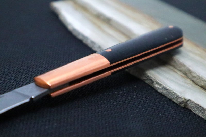 Boker Barlow Integral - Black Micarta Handle & Copper Bolsters 110054