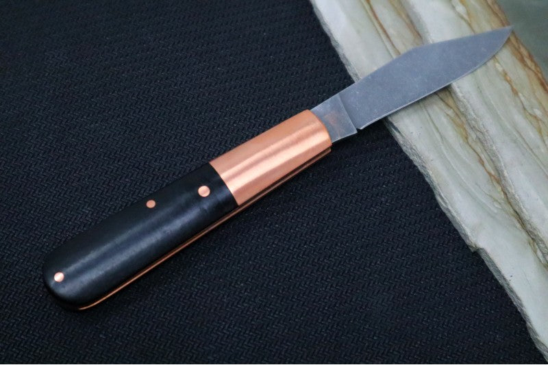 Boker Barlow Integral - Black Micarta Handle & Copper Bolsters 110054