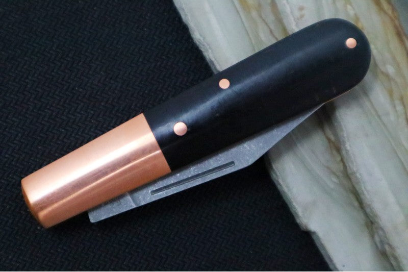 Boker Barlow Integral - Black Micarta Handle & Copper Bolsters 110054