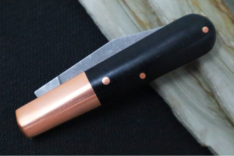 Boker Barlow Integral - Black Micarta Handle & Copper Bolsters 110054