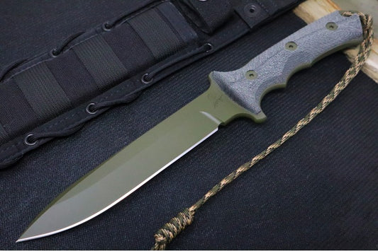 Chris Reeve Knives | 7.00" Spear Point Blade in an OD Green Cerakote w/ CPM-Magnacut steel | Northwest Knives