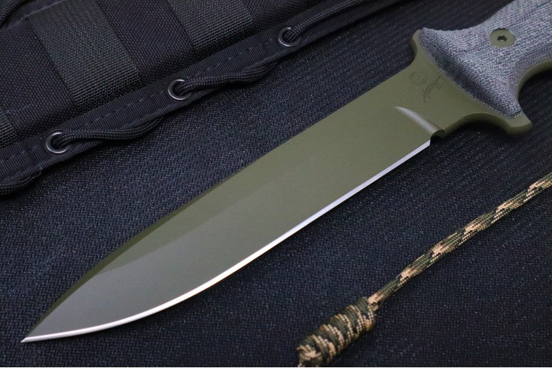 7.00" Spear Point Blade in an OD Green Cerakote w/ CPM | Chris Reeve Knife | Northwest Knives