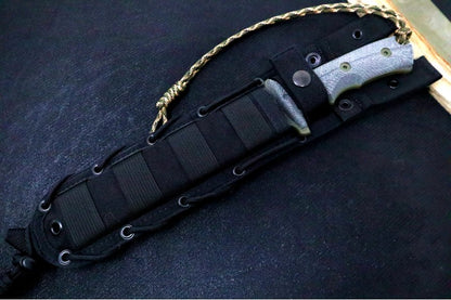 Black Micarta Handle With Green Hardware  | Chris Reeve Knife  | Northwest Knives