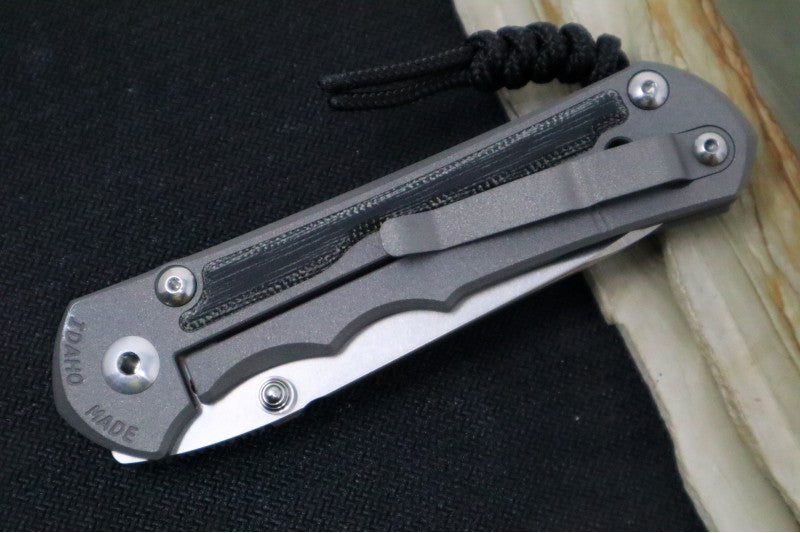 Chris Reeve Knives Large Inkosi LEFT HAND - Insingo - Black Canvas Micarta LIN-1029 - Northwest Knives