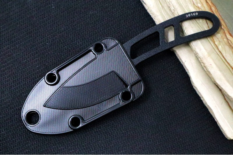 Esee Knives Candiru - Black Skeletonized Handle / 1095 Steel / Black Textured Powdered Blade CAN-B-E - Northwest Knives